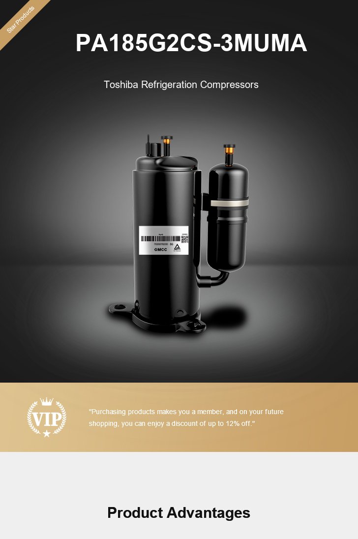 Toshiba Compressor PA185G2CS-3MUMA, technical parameters pdf, structure diagram